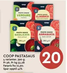 Coop Mega COOP PASTASAUS tilbud