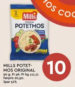 Coop Mega MILLS POTETMOS ORIGINAL tilbud