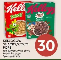 Coop Mega KELLOGG'S SMACKS/COCO POPS tilbud