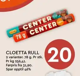 Coop Mega CLOETTA RULL tilbud