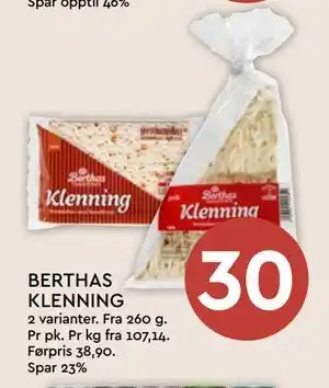 Coop Mega BERTHAS KLENNING tilbud