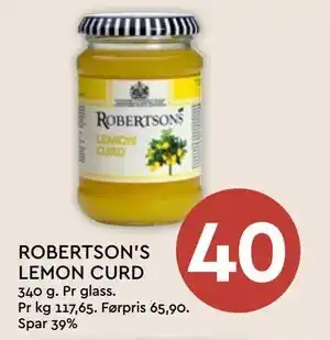 Coop Mega ROBERTSON'S LEMON CURD tilbud