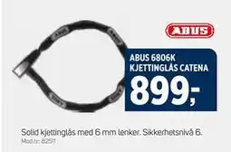 Sport 1 ABUS 6806K KJETTINGLÅS CATENA tilbud