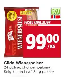 Meny Gilde Wienerpølser tilbud