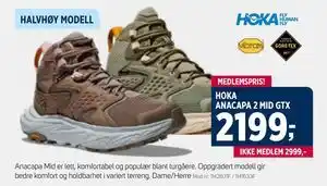 Sport 1 HOKA ANACAPA 2 MID GTX tilbud