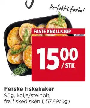 Meny Ferske fiskekaker tilbud