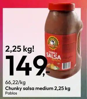 Gigaboks Chunky salsa medium 2,25 kg tilbud