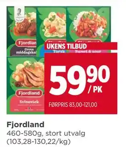 Meny Fjordland tilbud