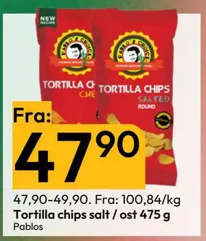 Gigaboks Tortilla chips salt / ost 475 g tilbud