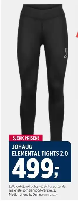 Sport 1 JOHAUG ELEMENTAL TIGHTS 2.0 tilbud