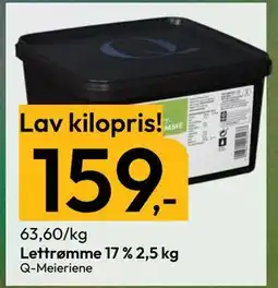 Gigaboks Lettrømme 17 % 2,5 kg tilbud