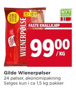 Meny Gilde Wienerpølser tilbud