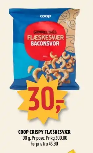 Coop Prix COOP CRISPY FLÆSKESVÆR tilbud