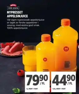 Meny NYPRESSET APPELSINJUICE tilbud