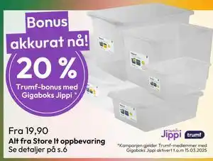 Gigaboks Alt fra Store It oppbevaring tilbud