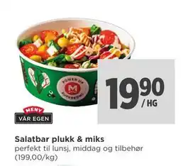 Meny Salatbar plukk & miks tilbud