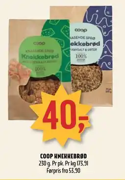 Coop Prix COOP KNEKKEBRØD tilbud