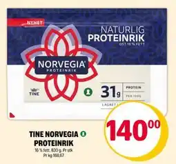 Coop Extra TINE NORVEGIA PROTEINRIK tilbud