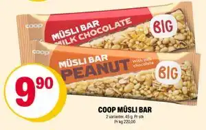 Coop Extra COOP MÜSLI BAR tilbud