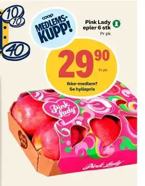 Coop Prix Pink Lady epler 6 stk tilbud