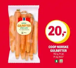 Coop Extra COOP NORSKE GULRØTTER tilbud