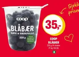 Coop Extra COOP BLÅBÆR tilbud