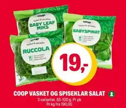 Coop Extra COOP VASKET OG SPISEKLAR SALAT tilbud