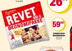 Coop Extra SYNNØVE REVET ØKONOMIPAKKE tilbud