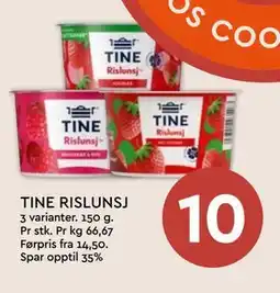 Coop Mega TINE RISLUNSJ tilbud