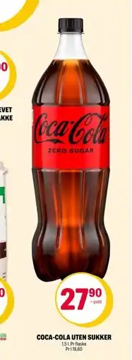 Coop Extra COCA-COLA UTEN SUKKER tilbud