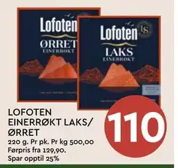 Coop Mega LOFOTEN EINERRØKT LAKS/ ØRRET tilbud