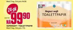 Europris Supersoft toalettpapir tilbud