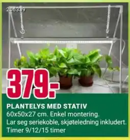 Europris Plantelys med stativ tilbud