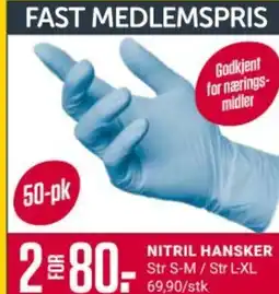 Europris Nitril hansker tilbud