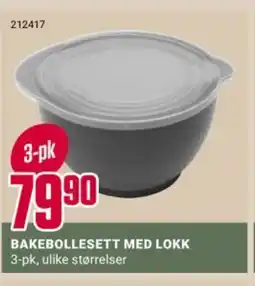 Europris Bakebollesett med lokk tilbud