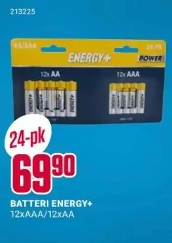 Europris Batteri energy+ 12xaaa/12xaa tilbud