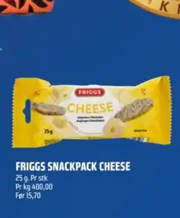 Coop Obs FRIGGS SNACKPACK CHEESE tilbud