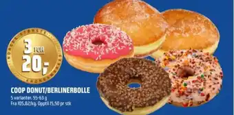 Coop Obs Coop donut/berlinerbolle tilbud