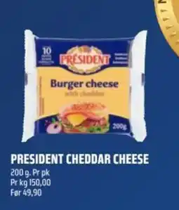 Coop Obs President cheddar cheese tilbud