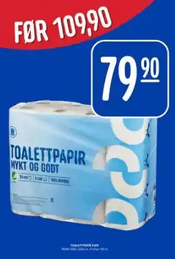 Rema 1000 TOALETTPAPIR 24PK tilbud