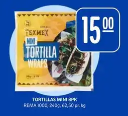 Rema 1000 TORTILLAS MINI 8PK tilbud