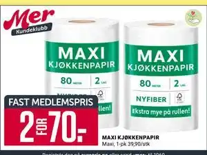 Europris MAXI KJØKKENPAPIR tilbud