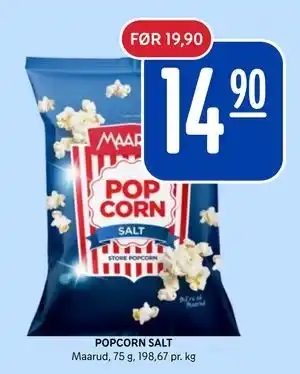 Rema 1000 POPCORN SALT tilbud