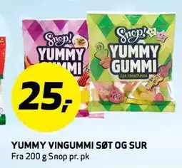 Bunnpris YUMMY VINGUMMI SØT OG SUR tilbud