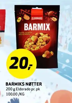 Bunnpris BARMIX NØTTER tilbud