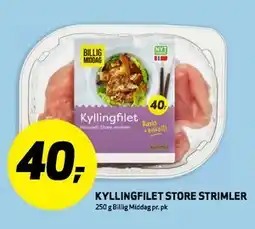 Bunnpris KYLLINGFILET STORE STRIMLER tilbud