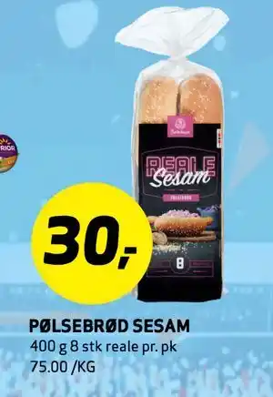 Bunnpris PØLSEBRØD SESAM tilbud