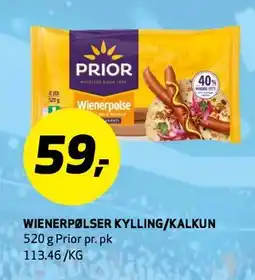 Bunnpris Wienerpølser Kylling/Kalkun tilbud