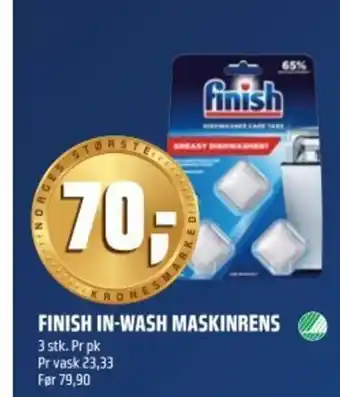 Coop Obs Finish in-wash maskinrens tilbud