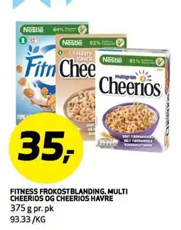 Bunnpris FITNESS FROKOSTBLANDING, MULTI CHEERIOS OG CHEERIOS HAVRE tilbud